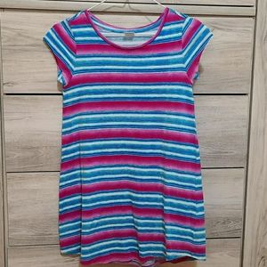 ❤4/$20❤Gymboree Aqua/Hot Pink/White Dress Size 7/8